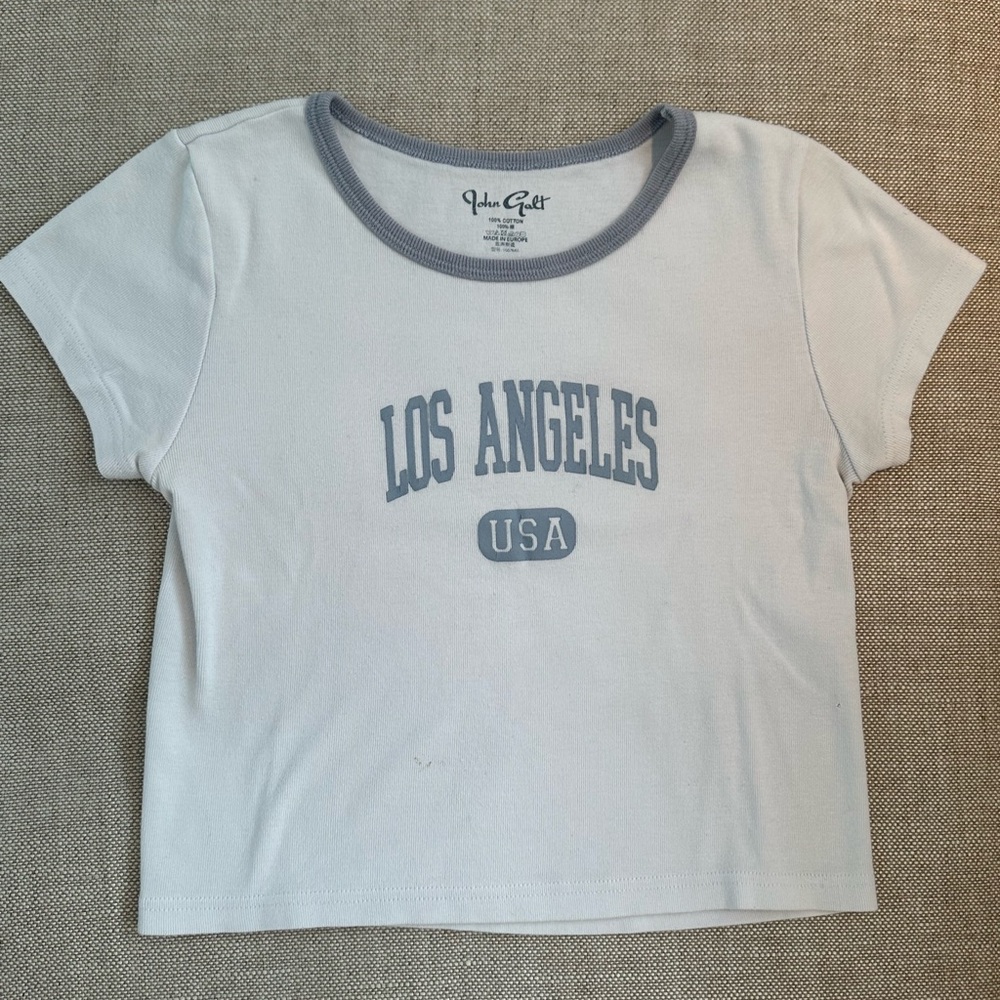 John Galt Brandy Melville Los Angeles Baby Tee